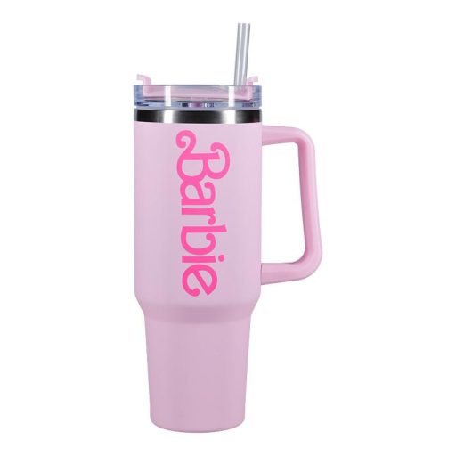 Barbie XL Többfunkciós Utazó Bögre Szívószállal (1200 ml)