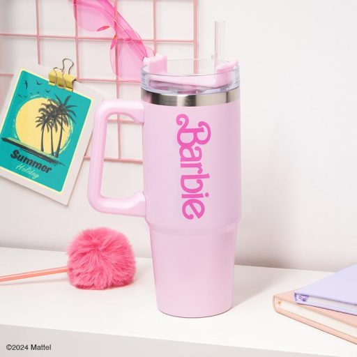 Barbie XL Többfunkciós Utazó Bögre Szívószállal (1200 ml)