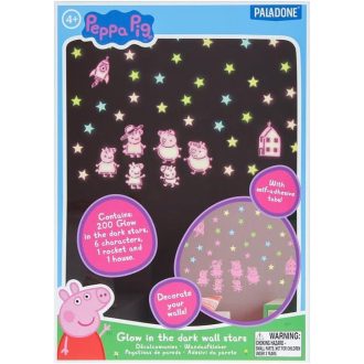 Peppa malac világító falmatrica csillagok