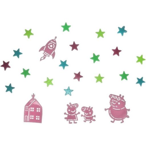 Peppa malac világító falmatrica csillagok