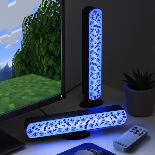 Minecraft Oszlop lámpa 2 darabos szett távirányítóval - Színes 