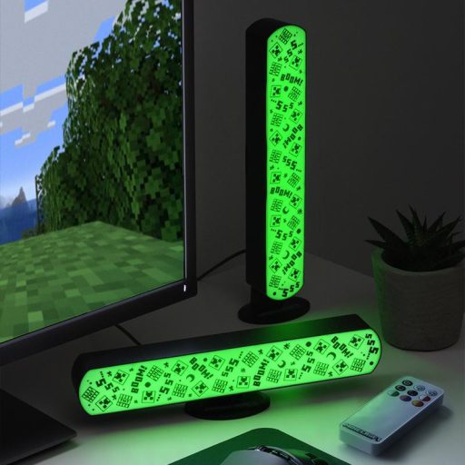 Minecraft Oszlop lámpa 2 darabos szett távirányítóval - Színes 