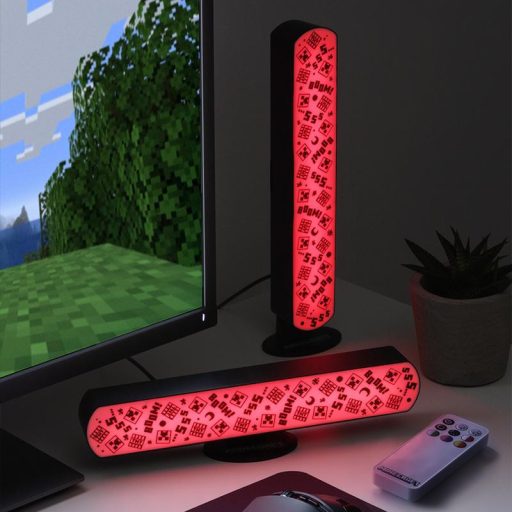 Minecraft Oszlop lámpa 2 darabos szett távirányítóval - Színes 