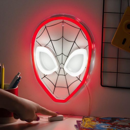 Marvel Pókember Fali LED Neon Lámpa (magasság: 26 cm)