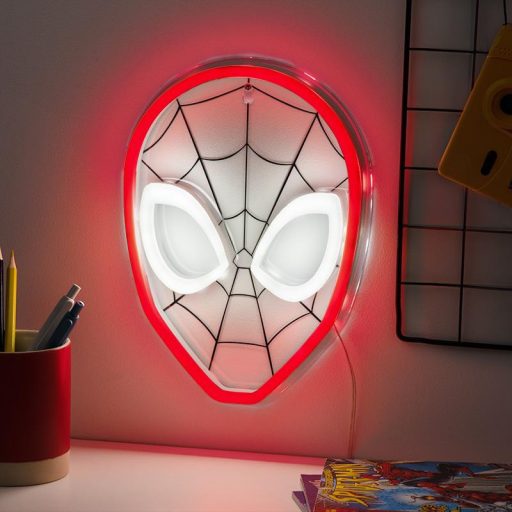 Marvel Pókember Fali LED Neon Lámpa (magasság: 26 cm)