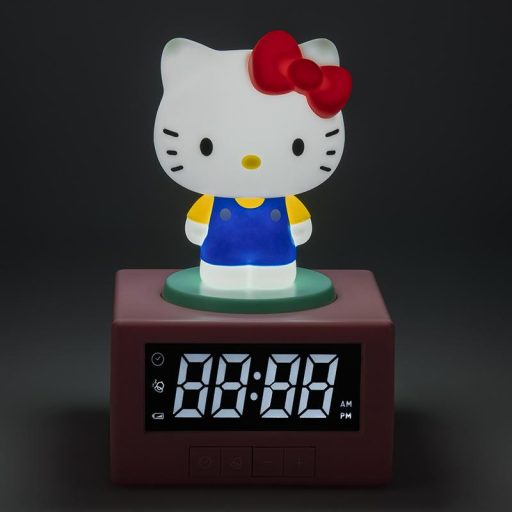 Hello Kitty világító ébresztőóra (magasság: 15,6 cm)