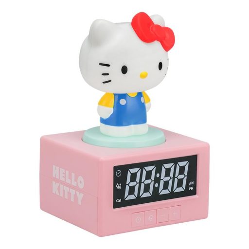 Hello Kitty világító ébresztőóra (magasság: 15,6 cm)