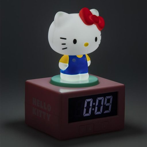 Hello Kitty világító ébresztőóra (magasság: 15,6 cm)