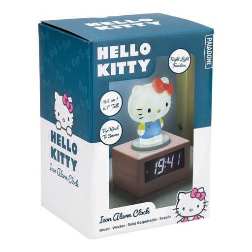 Hello Kitty világító ébresztőóra (magasság: 15,6 cm)