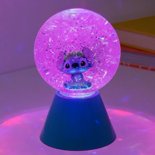 Disney Stitch LED Csillámos Gömb (magasság: 17 cm)