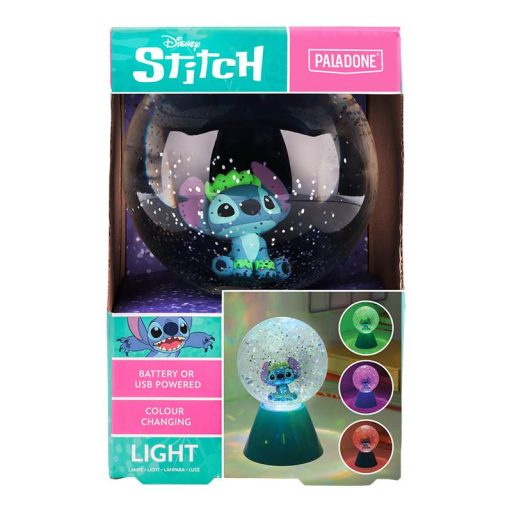 Disney Stitch LED Csillámos Gömb (magasság: 17 cm)