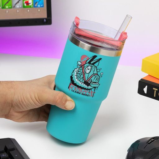 Fortnite Gamer utazó bögre szívószállal 600 ml
