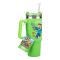 Minecraft szigetelt bögre és szívószál (900 ml) - zöld