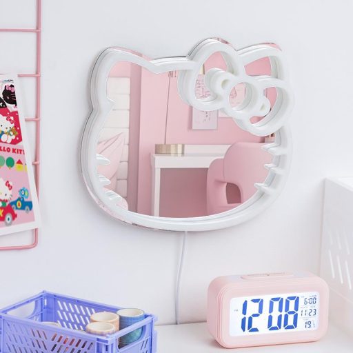 Hello Kitty Falra Szerelhető LED Neon Tükör