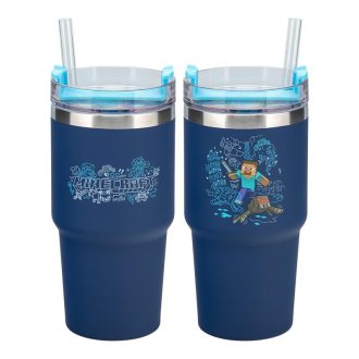   Minecraft Gamer hőszigetelt pohár és szívószállal 600 ml