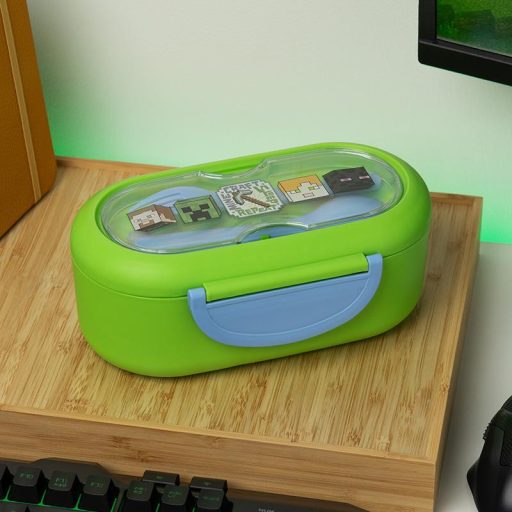 Minecraft ebéddoboz evőeszközökkel