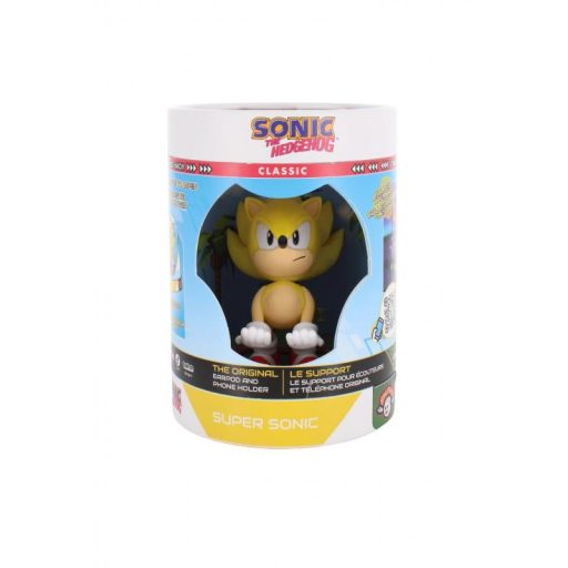 Sonic the hedgehog Super Sonic fülhallgató Earbud tartó 11 cm