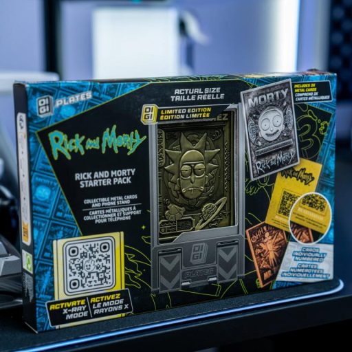 Rick & Morty - Digiplate Kezdőcsomag: telefonállvány és fém lapkák készlet (3 db)