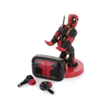   Marvel Deadpool Buds Pro vezeték nélküli Bluetooth fülhallgató és telefontartó