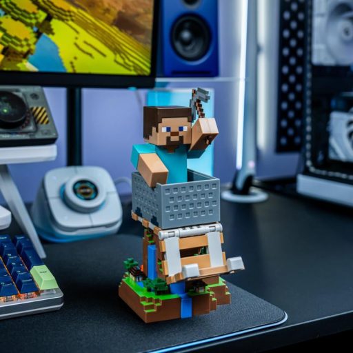 Minecraft - Steve telefon és kontroller tartó