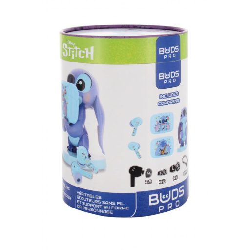 Disney Stitch: Buds Pro vezeték nélküli Bluetooth fülhallgató és telefontartó