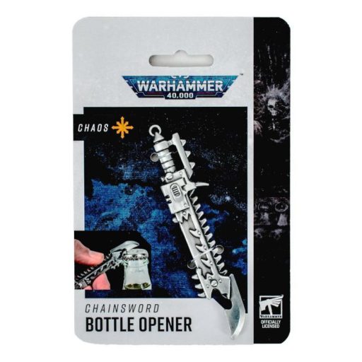 Warhammer 40,000 Chaos üvegnyitó, sörbontó - láncfűrész