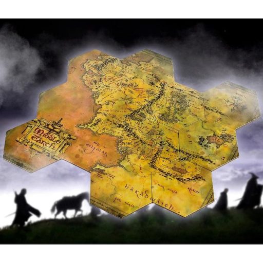 Lord of the Rings: Középfölde térkép poháralátétek 12 db