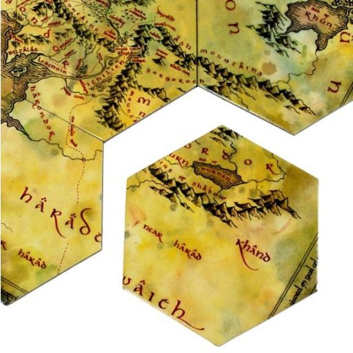 Lord of the Rings: Középfölde térkép poháralátétek 12 db