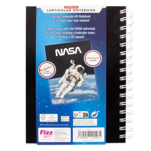 NASA Inspirált 3D A5 Notatbook