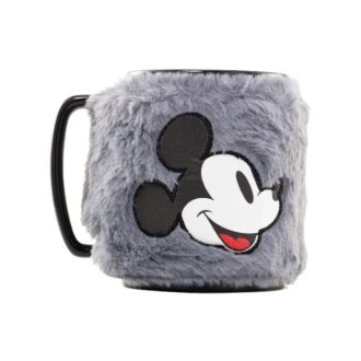 DISNEY Mickey Mouse bögre levehető plüss borítással
