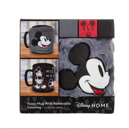 DISNEY Mickey Mouse bögre levehető plüss borítással