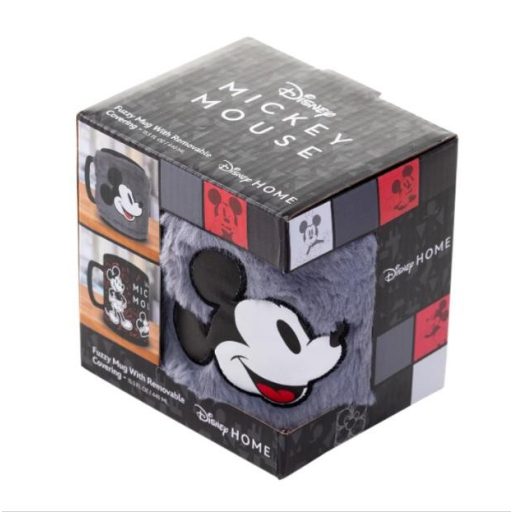 DISNEY Mickey Mouse bögre levehető plüss borítással
