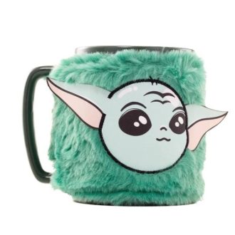 STAR WARS baby Yoda bögre levehető plüss borítássa