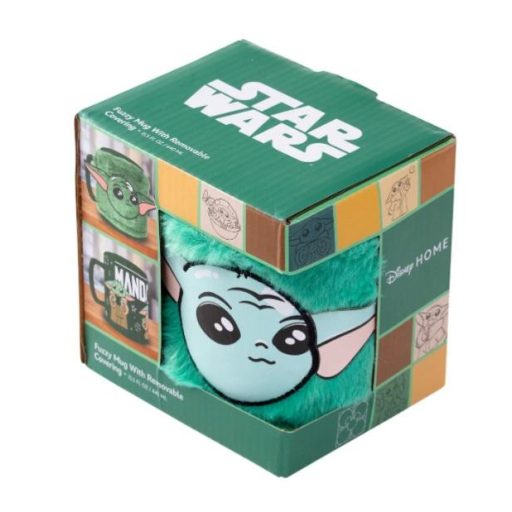 STAR WARS baby Yoda bögre levehető plüss borítássa