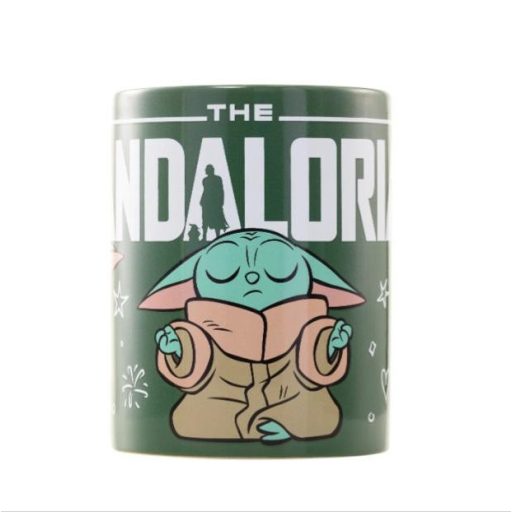 STAR WARS baby Yoda bögre levehető plüss borítássa