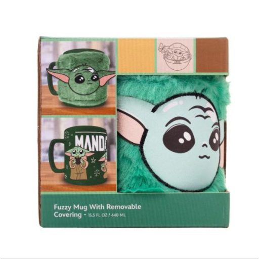STAR WARS baby Yoda bögre levehető plüss borítássa
