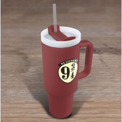 Harry Potter 9 és 3/4 vágány utazó bögre szívószállal 1180 ml