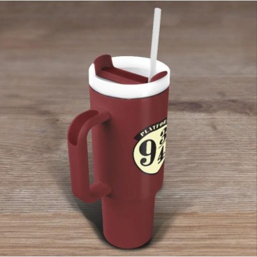 Harry Potter 9 és 3/4 vágány utazó bögre szívószállal 1180 ml