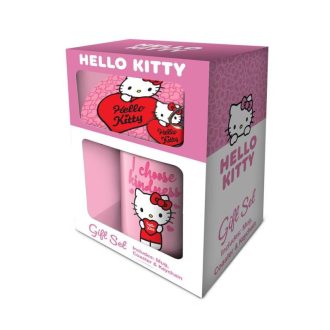  Hello Kitty ajándék szett: bögre, alátét, kulcstartó