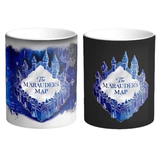 Harry Potter hőre változó bögre - Tekergők térképe