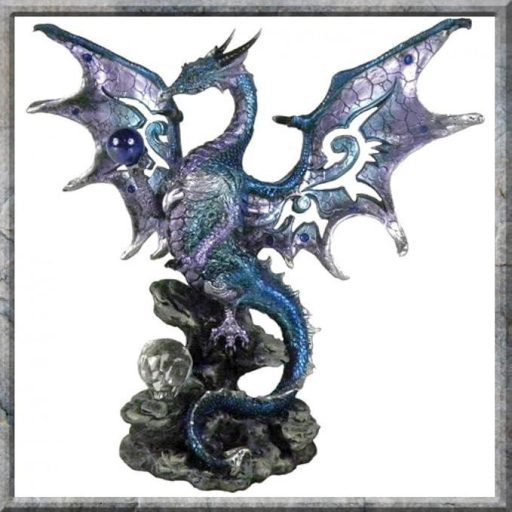 Kék Sárkány Védelmező Figurka (magasság: 20,5 cm)