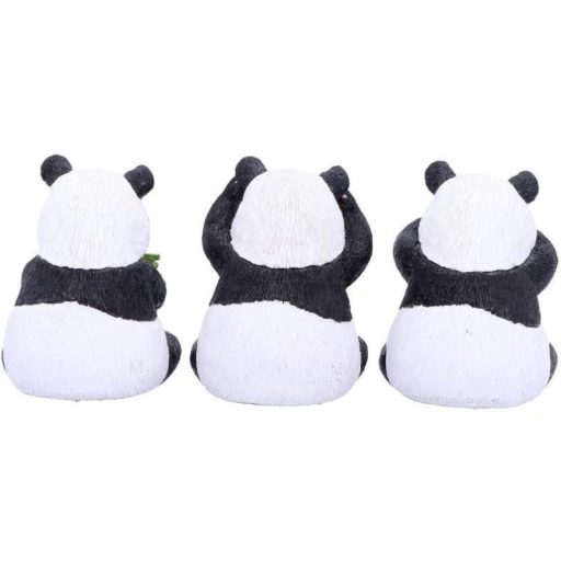 Három bölcs panda (magasság: 8,5 cm)