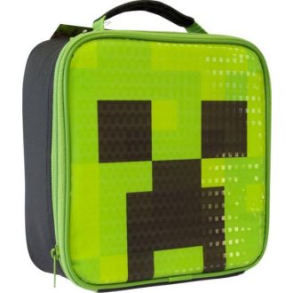 Minecraft Creeper kocka uzsonnás táska
