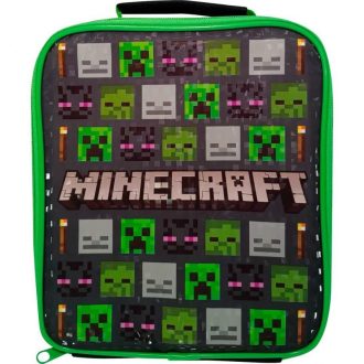 Minecraft cipzáras uzsonnás táska